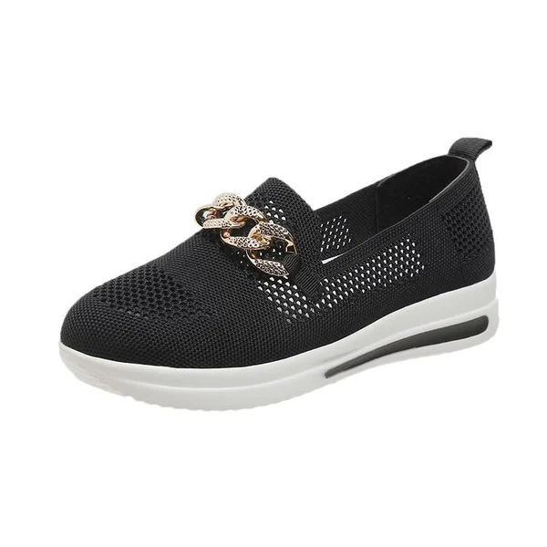 🔥Last Day 50% OFF ⏰Women's Woven Breathable Casual Wedge Sneakers - Proven Plantar Fasciitis, Foot and Heel Pain Relief