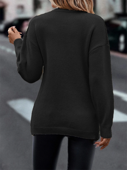 Plain Loose Casual Sweater