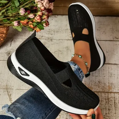 🔥Last Day Promotion 70% OFF⏰ Women's comfortable breathable knitted sneakers - Proven Plantar Fasciitis, Foot and Heel Pain Relief
