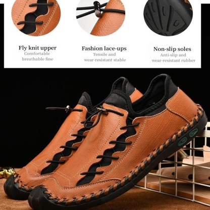 ⏰Big Sale Up To 70%🔥Men's Genuine Leather Fashionable Comfortable Lightweight Non-slip Loafers