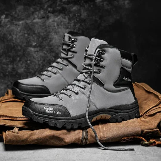 ⏰Promotion - 50% OFF🔥Men's Waterproof Non-slip Anti-puncture Hiking Boots Ankle Support Wide Toe Arch Support Orthopedic Work Boots