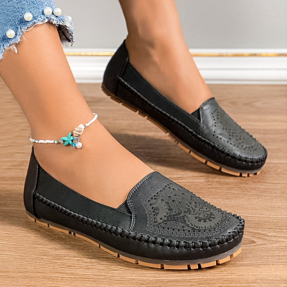 🔥Best Seller-Last Day Sale 70% OFF🔥Women's Leather Moccasins - Proven Plantar Fasciitis, Foot and Heel Pain Relief