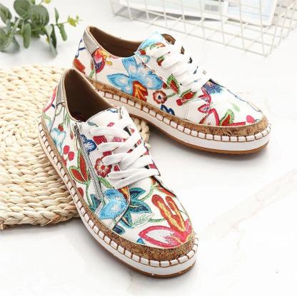🔥Last Day Promotion 70% OFF - 2025 Most Popular Hand-Embroidered Orthopaedic Women's Shoes - Proven Plantar Fasciitis, Foot and Heel Pain Relief