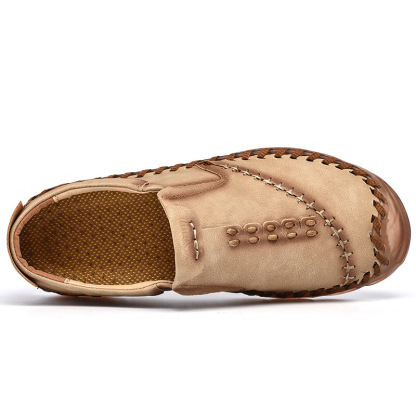 ⏰Big Sale Up To 70%🔥Men Lightweight Non-slip Handmade Shoes Orthopedic Leather Shoes - Relaxes Muscles And Relieves Fatigue