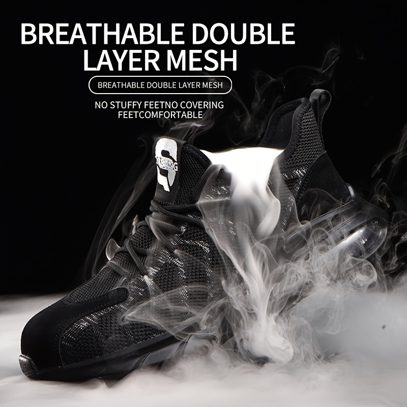 Men’s Comfortable Anti-Smashing and Puncture-Proof Work Safety Shoes