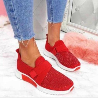 ⏰Promotion - 70% OFF🔥Women's Crystal Comfy Sole Orthopedic Walking Shoes - Proven Plantar Fasciitis, Foot and Heel Pain Relief