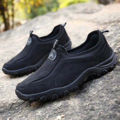 (⏰Limited Time Sale 70% OFF) Men's Orthopedic Slip-On Shoes, Lightweight Comfortable Wide Toe Walking Shoes