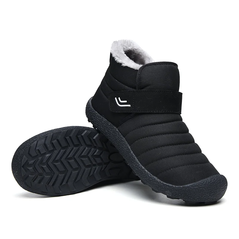 🔥Limited Time 50% Discount Event🔥  Men's Winter Warm Waterproof Non-slip Velcro Cotton Shoes Wide Toe Orthopedic Arch Support Slip-on Cotton Shoes