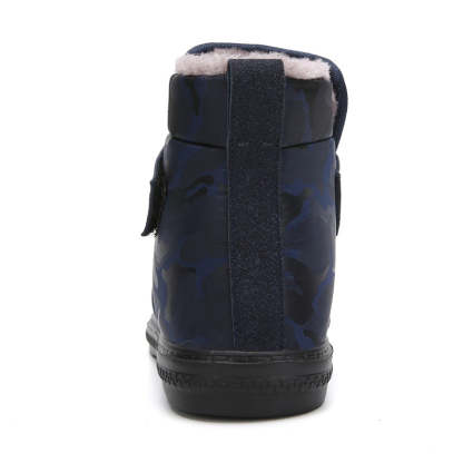 (⏰Limited Time 70% Discount Event) Men's 2024 Winter New Warm Waterproof Non-Slip Puncture-Resistant Velcro Slip-On Snow Boots Ankle Support Orthopedic Wide Toe Arch Support Cotton Shoes