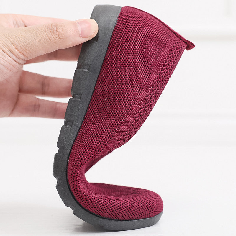 🔥Last Day 70% OFF ⏰Women's Stylish Knit Mesh Slip-on Sneakers - Proven Plantar Fasciitis, Foot and Heel Pain Relief