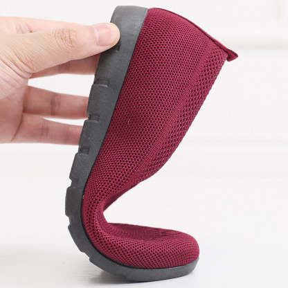 🔥Last Day 70% OFF ⏰Women's Stylish Knit Mesh Slip-on Sneakers - Proven Plantar Fasciitis, Foot and Heel Pain Relief