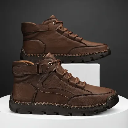 🔥Limited Time Offer 70% OFF🔥 Men's Handcrafted Cowhide Orthopedic Shoes - Relieve Foot Pain