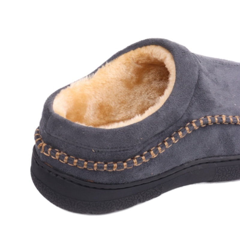 🔥🚀 Hot Sale! Limited Stock! 🌟👟💥Daily Non-Slip Warm Plush Wide Toe Slip-On Loafers Slippers