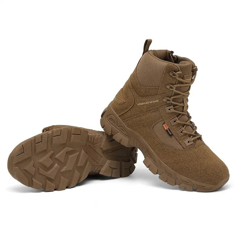 Men's Comfortable Waterproof  Arch Support  Genuine Leather Orthopedic  Hiking Combat Boot