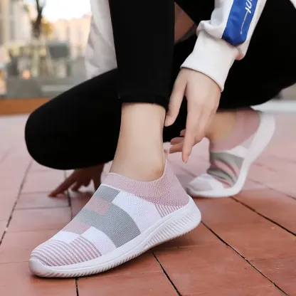 🔥Last Day Promotion 70% OFF⏰Women's Colorblock Comfortable & Breathable Slip On Sports Orthopedic Shoes