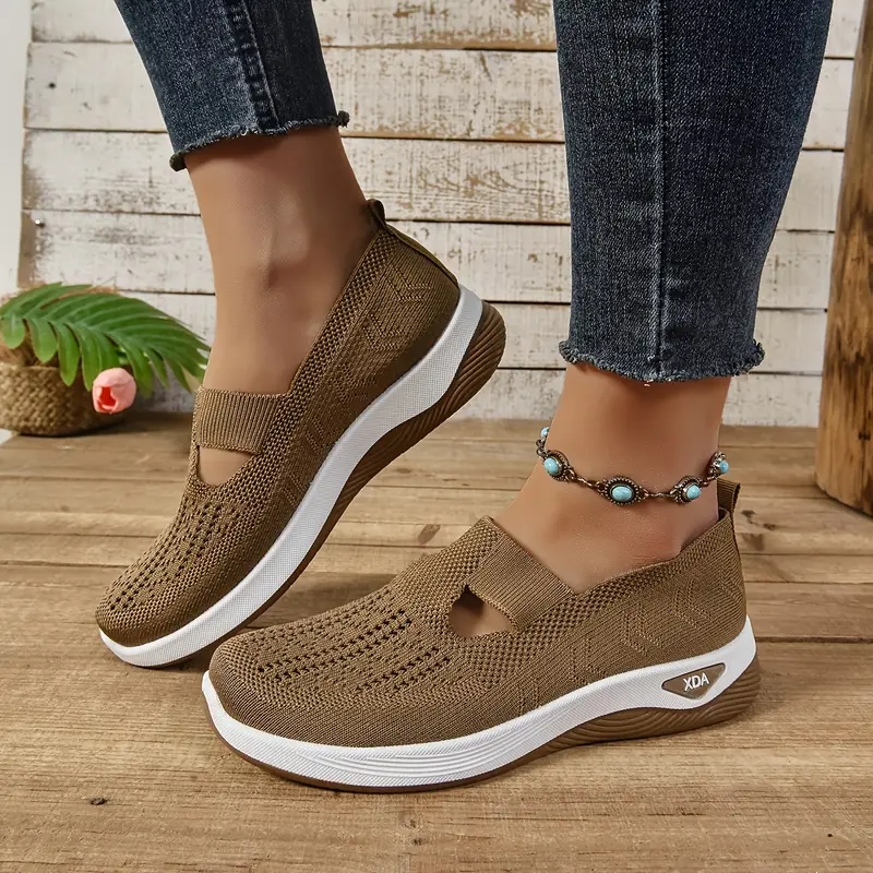 🔥Last Day Promotion 70% OFF⏰ Women's comfortable breathable knitted sneakers - Proven Plantar Fasciitis, Foot and Heel Pain Relief