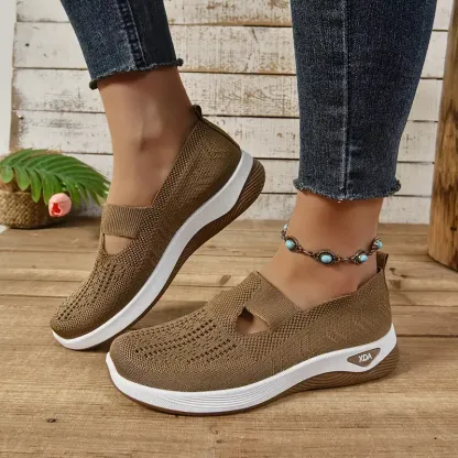 🔥Last Day Promotion 70% OFF⏰ Women's comfortable breathable knitted sneakers - Proven Plantar Fasciitis, Foot and Heel Pain Relief