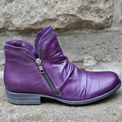 🎁Hot Sale 50% OFF⏳Women Zipper Waterproof Ankle-Support Boots - Proven Plantar Fasciitis, Foot and Heel Pain Relief