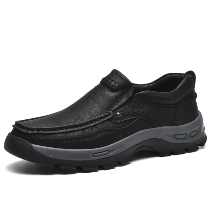 (⏰Promotion - 70% OFF⏰)Men's Italy Genuine Leather Orthopedic Loafers Wear-resistant Anti-skid Slip On Shoes  Daily Office Footwear