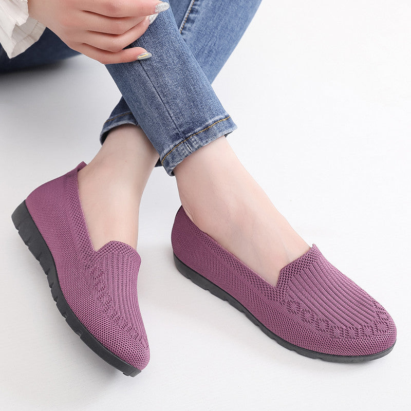 🔥Last Day 70% OFF ⏰Women's Stylish Knit Mesh Slip-on Sneakers - Proven Plantar Fasciitis, Foot and Heel Pain Relief