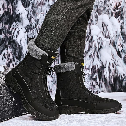 (⏰Limited Time 50% Discount Event) Men's Winter Warm Wide Toe Orthopedic Arch Support Snow Boots Waterproof Non-slip Anti-puncture Work Boots