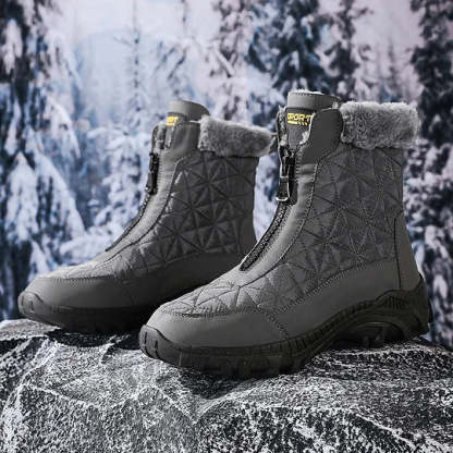 (⏰Limited Time 50% Discount Event) Men's Winter Warm Wide Toe Orthopedic Arch Support Snow Boots Waterproof Non-slip Anti-puncture Work Boots