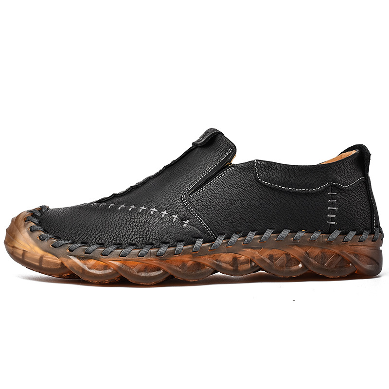 ⏰Big Sale Up To 70%🔥Men Lightweight Non-slip Handmade Shoes Orthopedic Leather Shoes - Relaxes Muscles And Relieves Fatigue