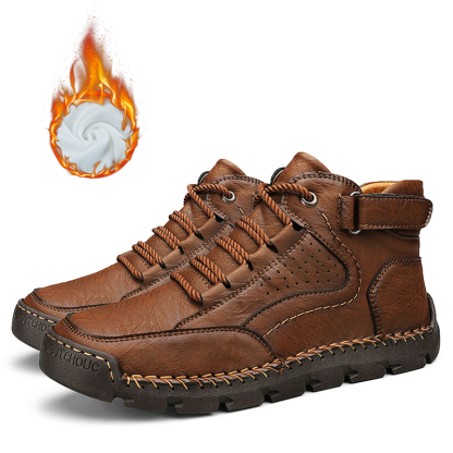 🔥Limited Time Offer 70% OFF🔥 Men's Handcrafted Cowhide Orthopedic Shoes - Relieve Foot Pain