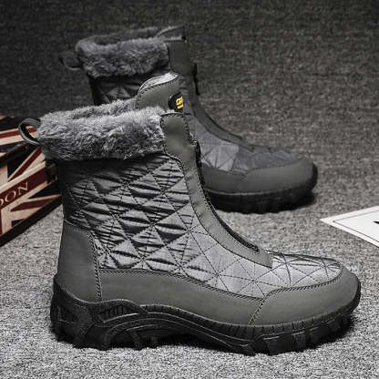 (⏰Limited Time 50% Discount Event) Men's Winter Warm Wide Toe Orthopedic Arch Support Snow Boots Waterproof Non-slip Anti-puncture Work Boots
