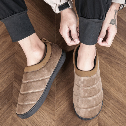 🔥On This Week Sale 70% OFF🔥MEN'S COMFORTABLE VELVET CASUAL LOW-CUT COTTON SHOES - Proven Plantar Fasciitis, Foot and Heel Pain Relief