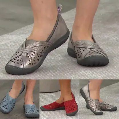 🔥Last Day 50% OFF ⏰Hole Embroidered Toe Cap Casual Women's Shoes - Proven Plantar Fasciitis, Foot and Heel Pain Relief