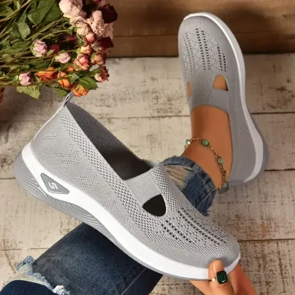 🔥Last Day Promotion 70% OFF⏰ Women's comfortable breathable knitted sneakers - Proven Plantar Fasciitis, Foot and Heel Pain Relief