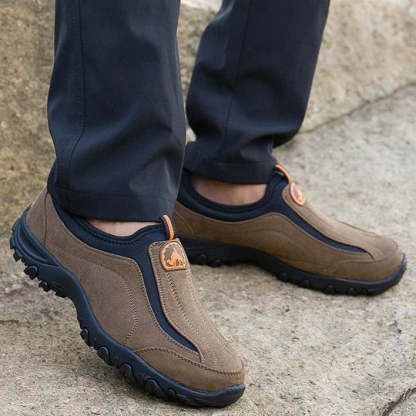 (⏰Limited Time Sale 70% OFF) Men's Orthopedic Slip-On Shoes, Lightweight Comfortable Wide Toe Walking Shoes