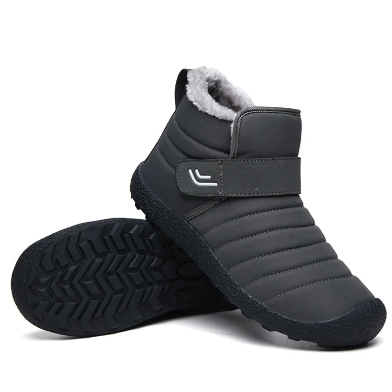 🔥Limited Time 50% Discount Event🔥  Men's Winter Warm Waterproof Non-slip Velcro Cotton Shoes Wide Toe Orthopedic Arch Support Slip-on Cotton Shoes