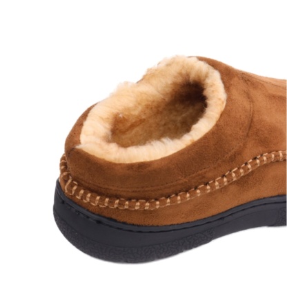 🔥🚀 Hot Sale! Limited Stock! 🌟👟💥Daily Non-Slip Warm Plush Wide Toe Slip-On Loafers Slippers