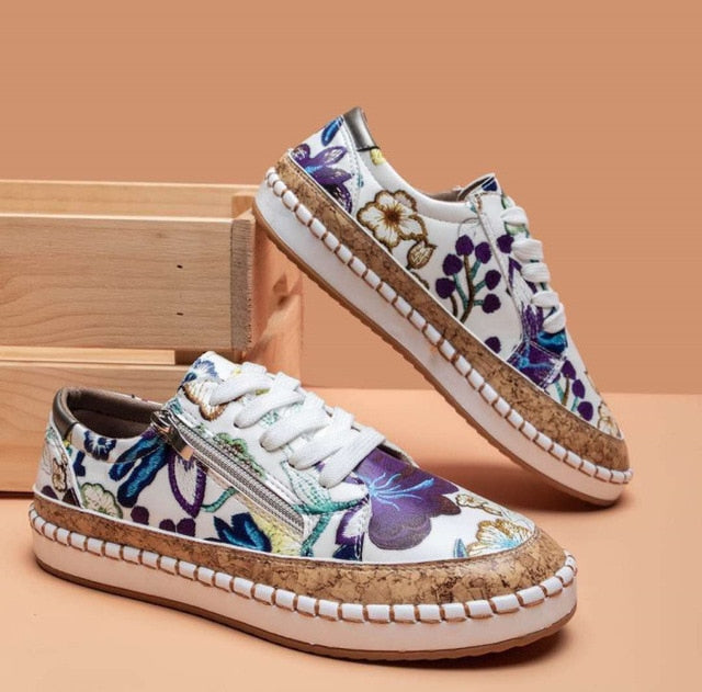 🔥Last Day Promotion 70% OFF - 2025 Most Popular Hand-Embroidered Orthopaedic Women's Shoes - Proven Plantar Fasciitis, Foot and Heel Pain Relief