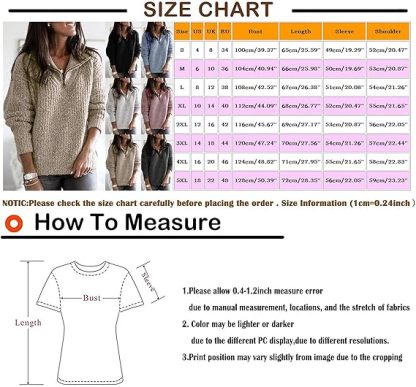 Women's Sweaters Zipper Pullover Long Sleeve Knit Sweater