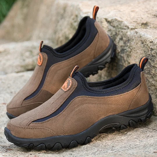 (⏰Limited Time Sale 70% OFF) Men's Orthopedic Slip-On Shoes, Lightweight Comfortable Wide Toe Walking Shoes