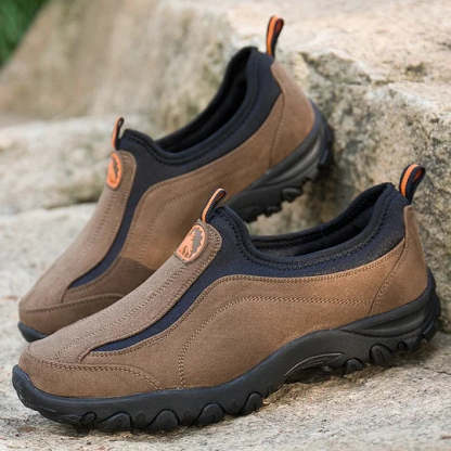 (⏰Limited Time Sale 70% OFF) Men's Orthopedic Slip-On Shoes, Lightweight Comfortable Wide Toe Walking Shoes