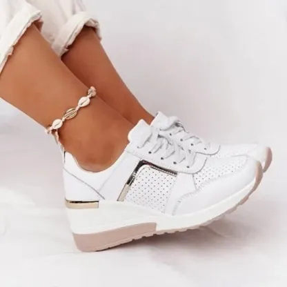 Orthopedic New Women Sneakers Lace-up Wedge Sport Design