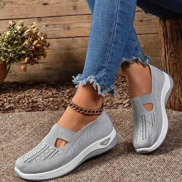 🔥Last Day Promotion 70% OFF⏰ Women's comfortable breathable knitted sneakers - Proven Plantar Fasciitis, Foot and Heel Pain Relief