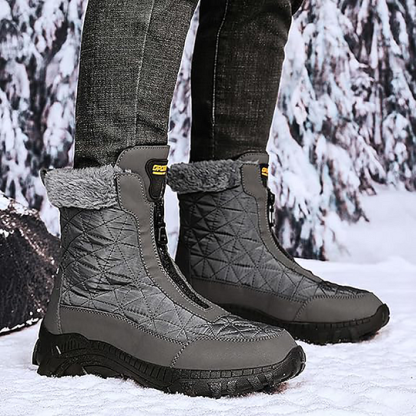 (⏰Limited Time 50% Discount Event) Men's Winter Warm Wide Toe Orthopedic Arch Support Snow Boots Waterproof Non-slip Anti-puncture Work Boots