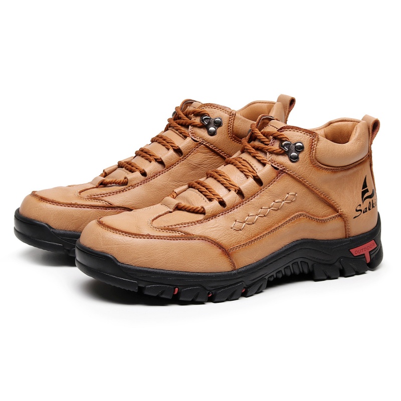 (⏰Last Day 70% OFF🔥)Men's Comfortable Wear-resistant Orthopedic Hand-sewn Leather Shoes - Shock Absorbing Effect, Relaxes Muscles And Relieves Foot Pain
