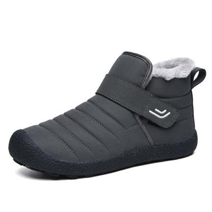 🔥Limited Time 50% Discount Event🔥  Men's Winter Warm Waterproof Non-slip Velcro Cotton Shoes Wide Toe Orthopedic Arch Support Slip-on Cotton Shoes