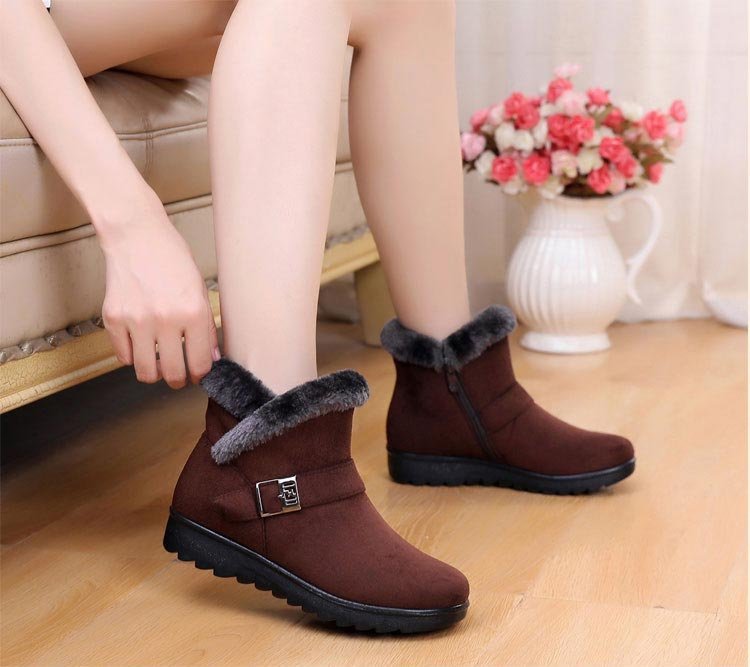 🔥Limited Time Offer 70% OFF🔥Winter Women Plush Warm Ankle Snow Boots - Proven Plantar Fasciitis, Foot and Heel Pain Relief