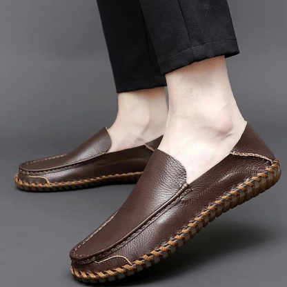 🔥Last Day 70% OFF ⏰Men's Genuine Leather  Comfortable Lightweight Non-Slip Orthopedic Shoes - Proven Plantar Fasciitis, Foot and Heel Pain Relief