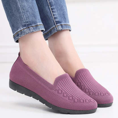 🔥Last Day 70% OFF ⏰Women's Stylish Knit Mesh Slip-on Sneakers - Proven Plantar Fasciitis, Foot and Heel Pain Relief
