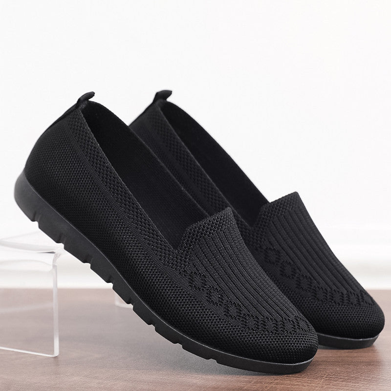 🔥Last Day 70% OFF ⏰Women's Stylish Knit Mesh Slip-on Sneakers - Proven Plantar Fasciitis, Foot and Heel Pain Relief