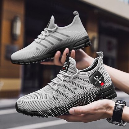 ⏰LIMITED SALE 70% OFF🔥Men's Yellow Athletic Sneakers - Breathable Mesh Lace-Up Running Shoes for Training & Casual Sports