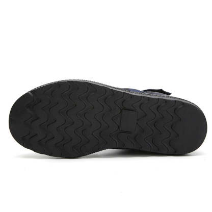 (⏰Limited Time 70% Discount Event) Men's 2024 Winter New Warm Waterproof Non-Slip Puncture-Resistant Velcro Slip-On Snow Boots Ankle Support Orthopedic Wide Toe Arch Support Cotton Shoes
